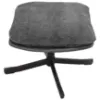 Obrazek Fotel Karmen z podnóżkiem szenil ciemny szary