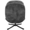 Obrazek Fotel Karmen z podnóżkiem szenil ciemny szary