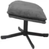 Obrazek Fotel Karmen z podnóżkiem szenil ciemny szary