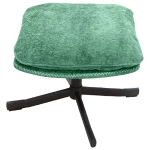 Obrazek Fotel Karmen z podnóżkiem szenil zielony