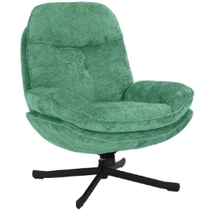 Obrazek Fotel Karmen z podnóżkiem szenil zielony