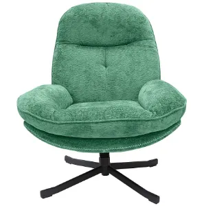 Obrazek Fotel Karmen z podnóżkiem szenil zielony