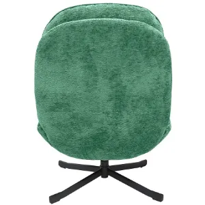 Obrazek Fotel Karmen z podnóżkiem szenil zielony