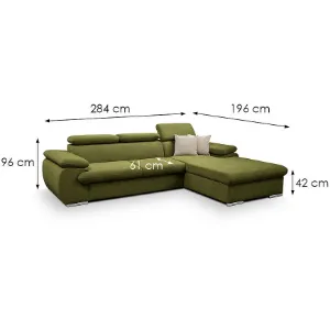 Obrazek Narożnik z funkcją spania Polo Pretty 12 prawostronny