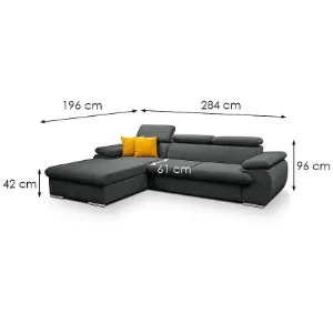 Obrazek Narożnik z funkcją spania Polo Pretty 21 lewostronny