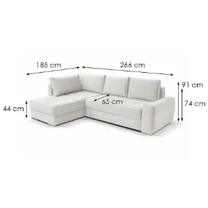 Obrazek Narożnik z funkcją spania Bari Kate 1 uniwersalny