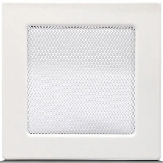 Obrazek Kratka kominkowa biała bez żaluzji 17X17 4F1717OW