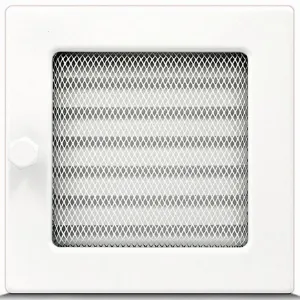 Obrazek Kratka kominkowa biała z żaluzją 17X17 4F1717ZW