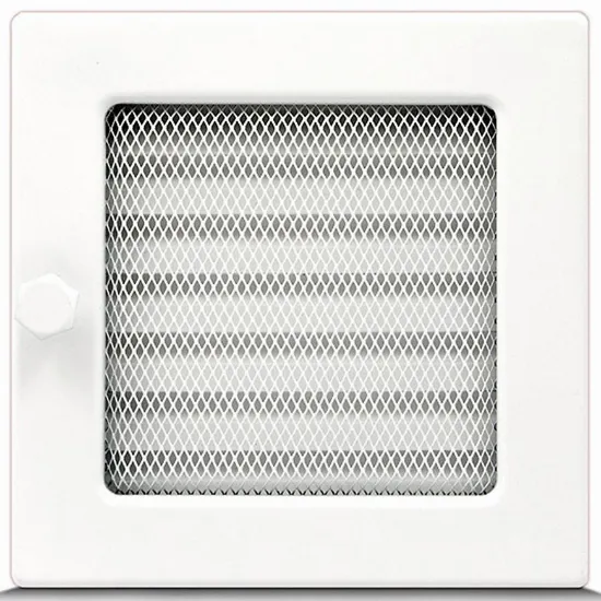 Obrazek Kratka kominkowa biała z żaluzją 17X17 4F1717ZW