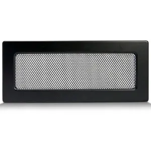 Obrazek Kratka kominkowa czarna bez żaluzji 10.5X25 4F11250D