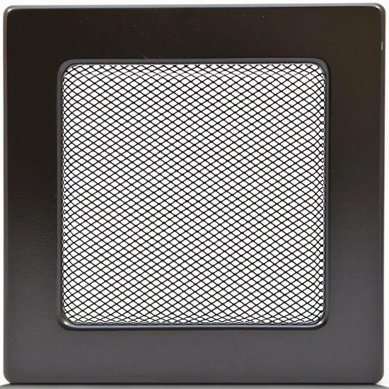 Obrazek Kratka kominkowa czarna bez żaluzji 17X17 4F1717OD