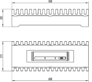 Obrazek Wkład do kominka FENIKS 45cm