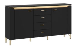 Obrazek Komoda dwudrzwiowa z szufladami Norica 2D4S LAZK02