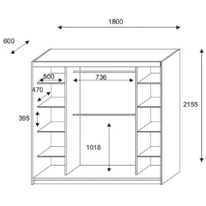 Obrazek Szafa Rio 180 kaszmir