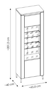 Obrazek Witryna jednodrzwiowa Norica 1D LAZV01
