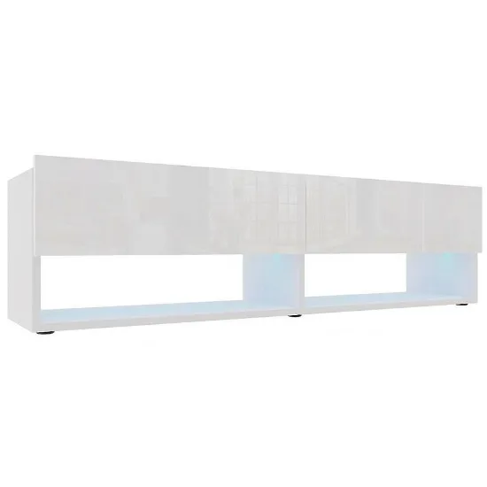 Obrazek Szafka RTV Izumi 140 WH biały mat/połysk