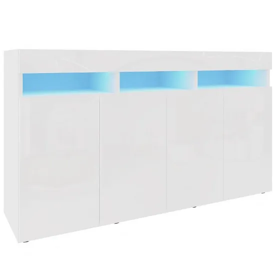 Obrazek Komoda Izumi 140 WH biały mat/połysk