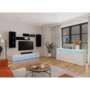 Obrazek Komoda Izumi 175 WH biały mat/połysk