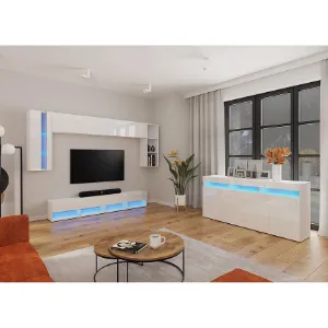 Obrazek Komoda Izumi 175 WH biały mat/połysk