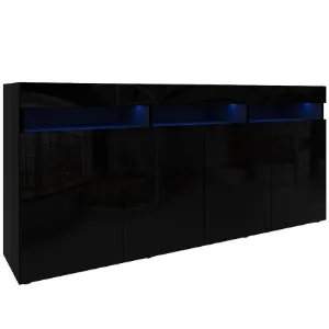 Obrazek Komoda Izumi 175 BL czarny mat/połysk