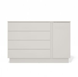 Obrazek Komoda jednodrzwiowa z szufladami Jantar 1D4S kaszmir