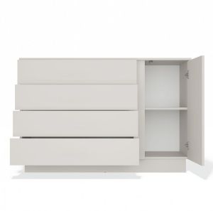 Obrazek Komoda jednodrzwiowa z szufladami Jantar 1D4S kaszmir