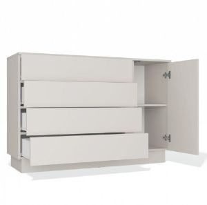 Obrazek Komoda jednodrzwiowa z szufladami Jantar 1D4S kaszmir