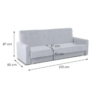 Obrazek Wersalka Marcin Herbi 40 szary