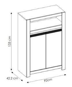 Obrazek Komoda dwudrzwiowa Novi 2D NVIK02