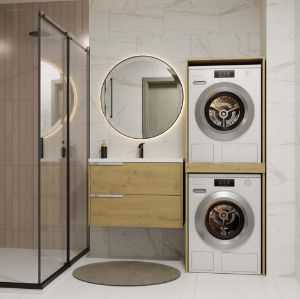 Obrazek Szafka na pralkę i suszarkę Zara Twin dąb artisan