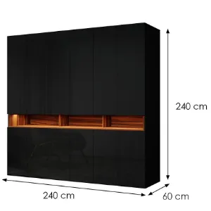 Obrazek Szafa Laura 240 Czarna