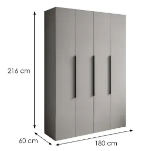 Obrazek Szafa Nicea 160 Szara