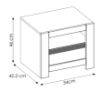 Obrazek Szafka nocna z szufladą Novi 1S NVIK05