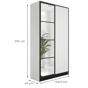 Obrazek Szafa Eden 2d 107 Biały 1