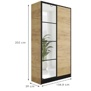 Obrazek Szafa Eden 2d 107 Dąb Craft Złoty 1