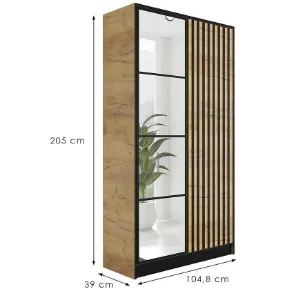 Obrazek Szafa Eden 2d 107 Dąb Craft Złoty 3