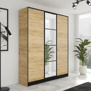 Obrazek Szafa Eden 3d 157 Dąb Craft Złoty 1