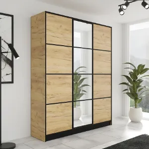 Obrazek Szafa Eden 3d 157 Dąb Craft Złoty 2