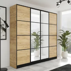 Obrazek Szafa Eden 4d 207 Dąb Craft Złoty 2