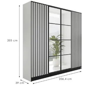 Obrazek Szafa Eden 4d 207 Biały 3