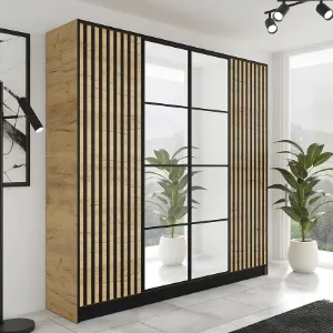 Obrazek Szafa Eden 4d 207 Dąb Craft Złoty 3