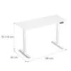 Obrazek Biurko Lv1716 Control Lite 140 Biały/Biały