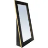 Obrazek Lustro Vemo Stojące Pion Czarny + Złota Okleina