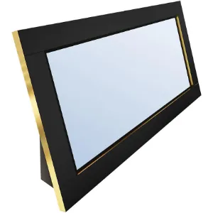 Obrazek Lustro Vemo Stojące Poziom Czarny + Złota Okleina
