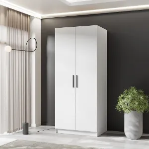 Obrazek Szafa Gold 2d Biały/Biały