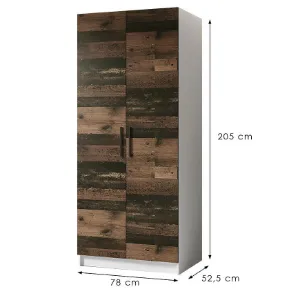 Obrazek Szafa Gold 2d Biały/Old Style