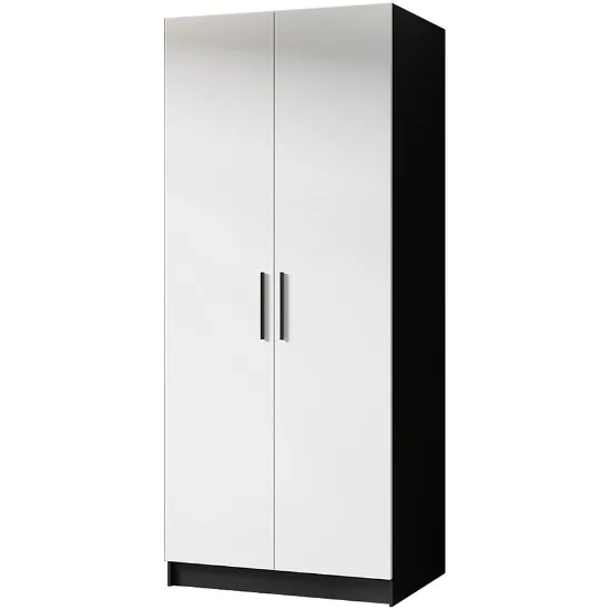 Obrazek Szafa Gold 2d Czarny/Biały