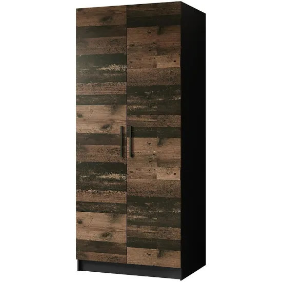 Obrazek Szafa Gold 2d Czarny/Old Style