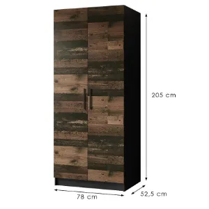 Obrazek Szafa Gold 2d Czarny/Old Style