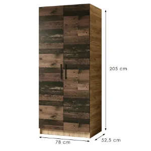 Obrazek Szafa Gold 2d Dąb Craft Złoty/Old Style